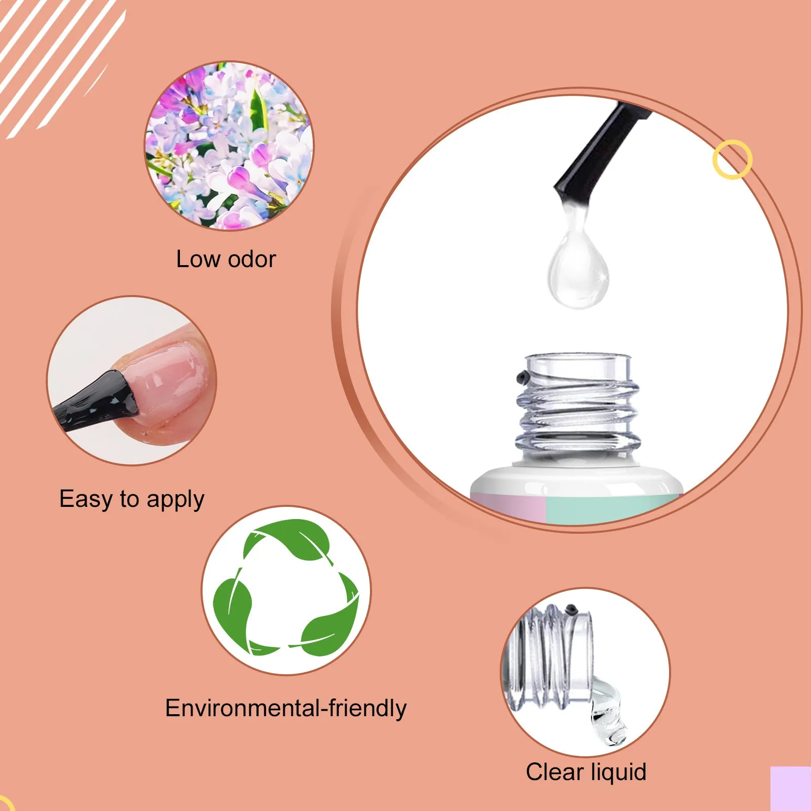 15ML 4-In-1 Nail Glue Gel