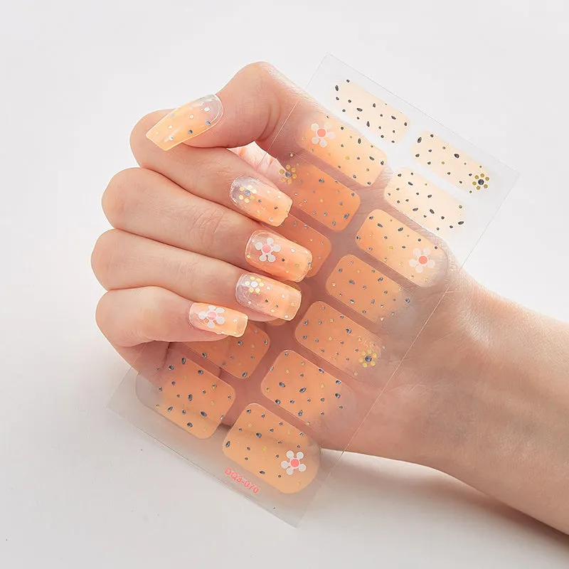 3D Laser Gilding Process Nail Oil Film – Nail Enhancement Sticker