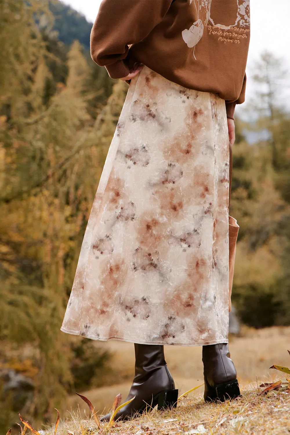 A Line Maxi Skirt for Women