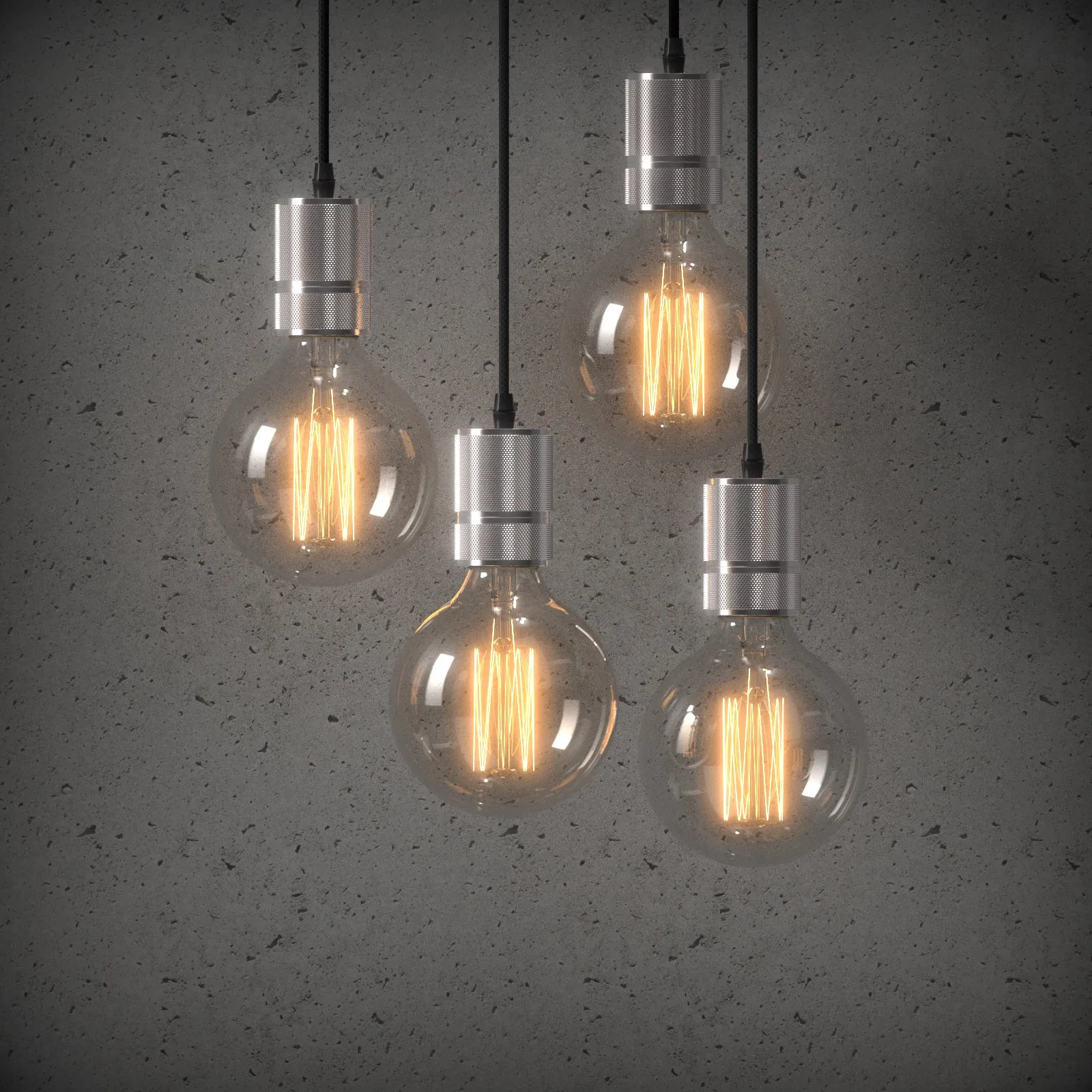 Aluminium Industrial Style Cafe Shop E27 base Pendant Light with 2m cable