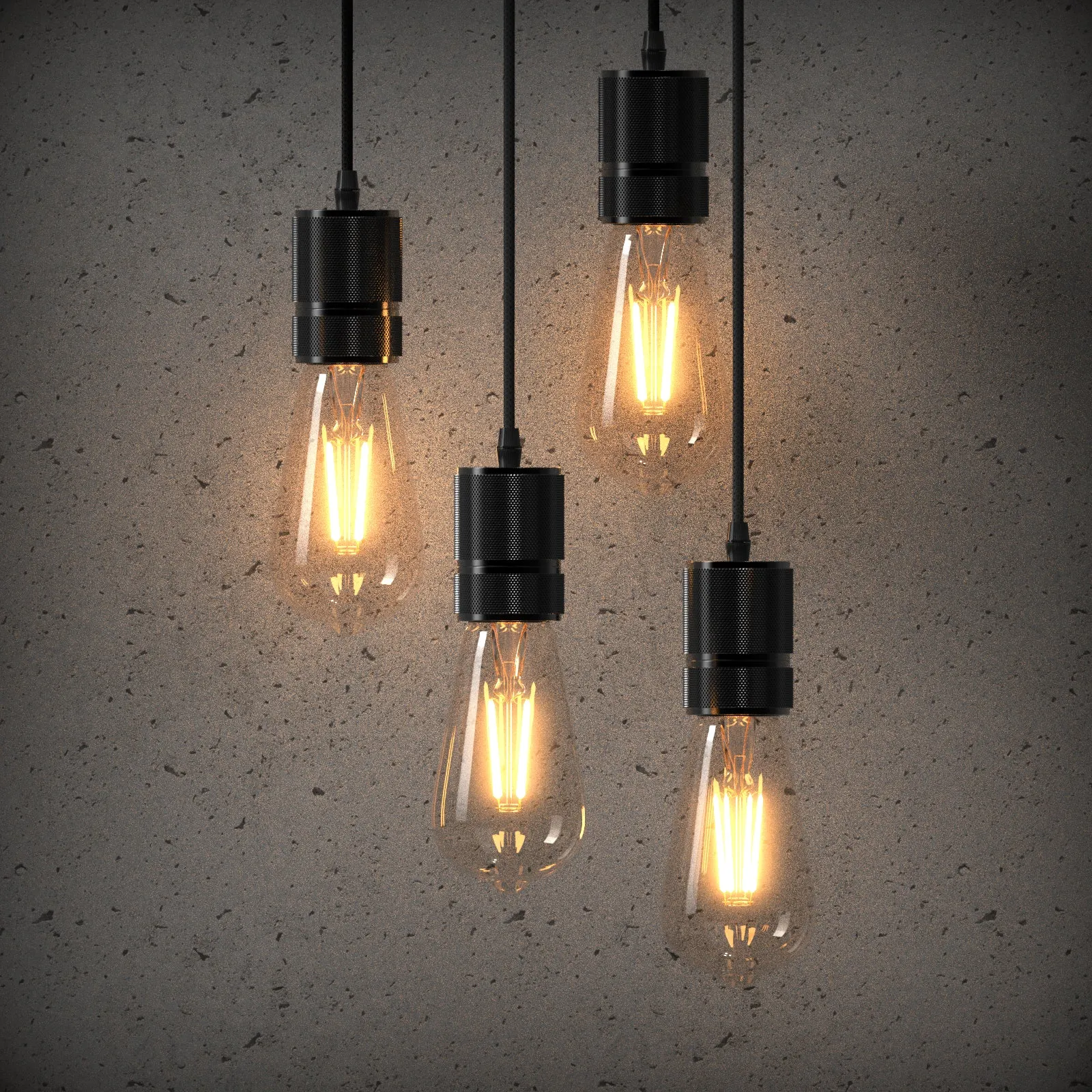 Aluminium Industrial Style Cafe Shop E27 base Pendant Light with 2m cable