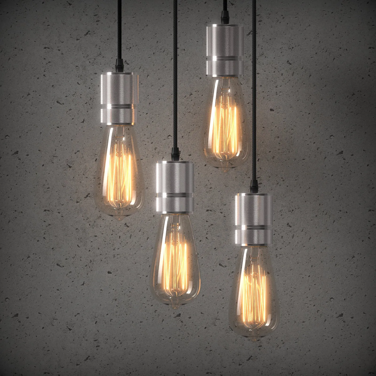 Aluminium Industrial Style Cafe Shop E27 base Pendant Light with 2m cable