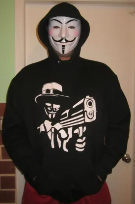 Anonymous Gun Hoodie | Blasted Rat