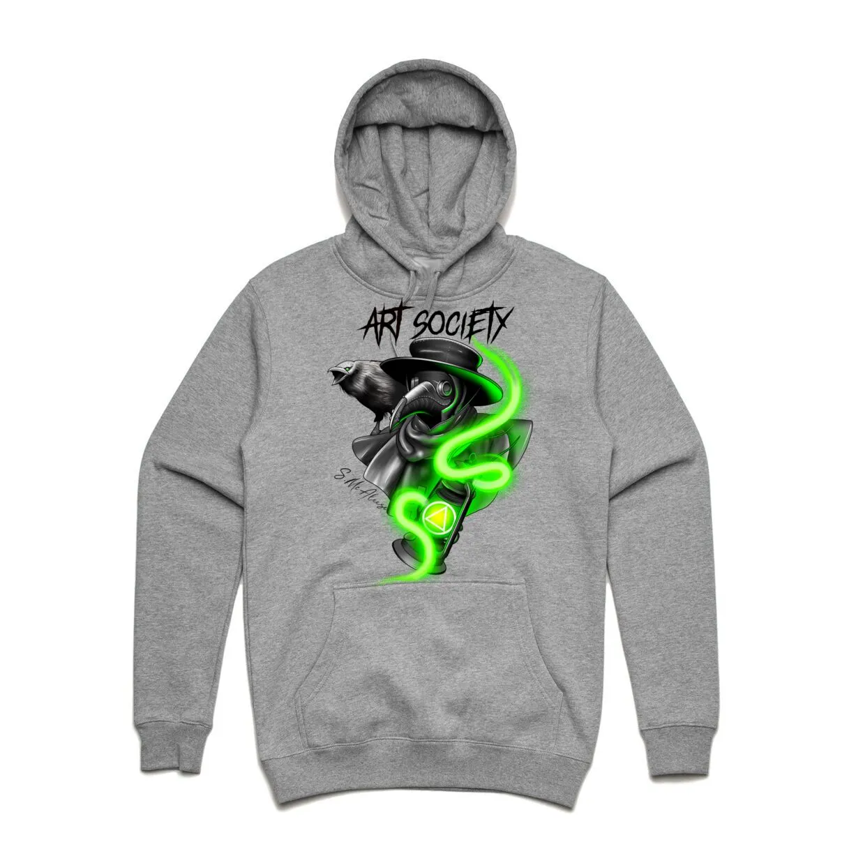 Art Society x Retro Kings PLAGUE DOCTOR HOODIE GREY