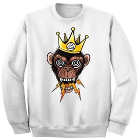 Art Society x Retro Kings THE MAD KING CREW SWEATER WHITE