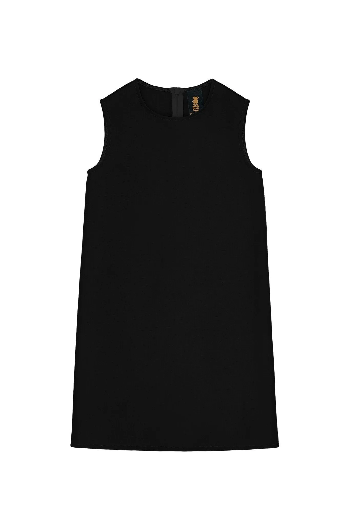 Black Stretchy Sleeveless Casual Party Shift Dress - Girls