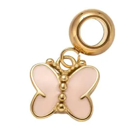 Charis Love Story European Single Charm Bead, Gold Stainless Steel (Purchase on Back Order 2-3 weeks)