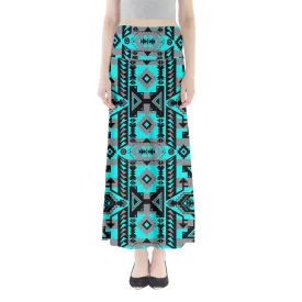 Chiefs Mountain Sky Full Length Maxi Skirt