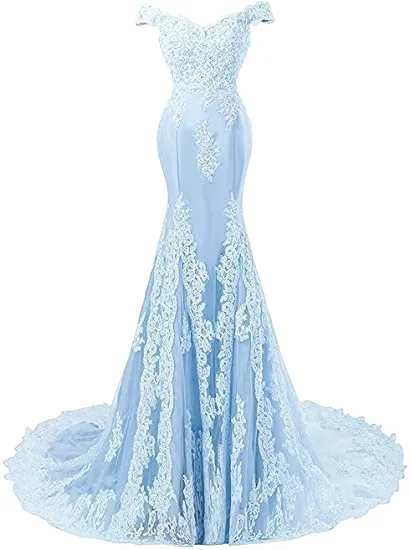 DEANWANGKT Off-Shoulder Mermaid Prom Dresses Fashion Applique Crystal Court Train Vestidos de festa Abendkleider Party Gowns