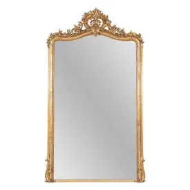Early 19th Century Grand French Louis XV Style Rococo Giltwood Mirror