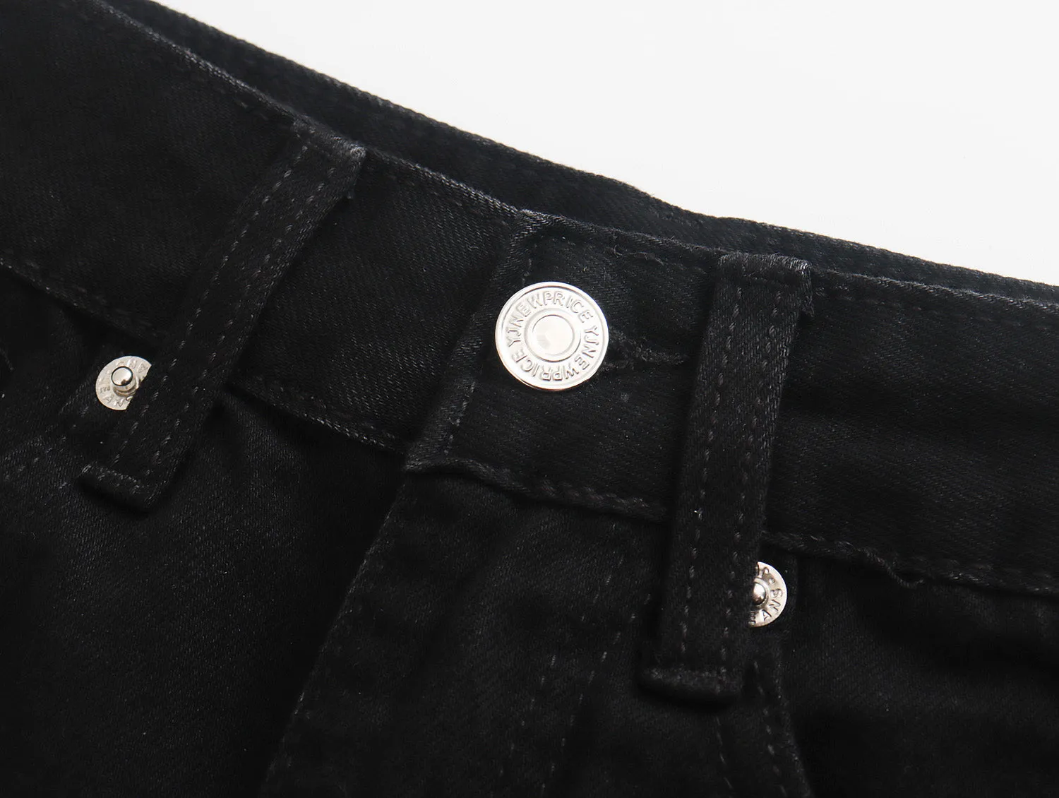 Evie Front Slit Denim Skirt