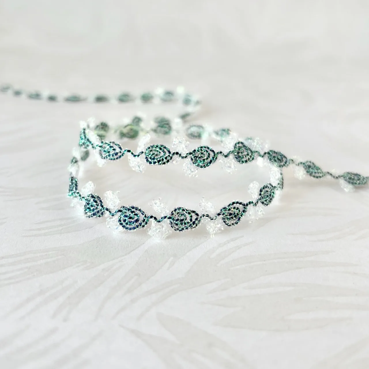 Flower & Loop Sparkle Rococo Braid - Multiple Colorways