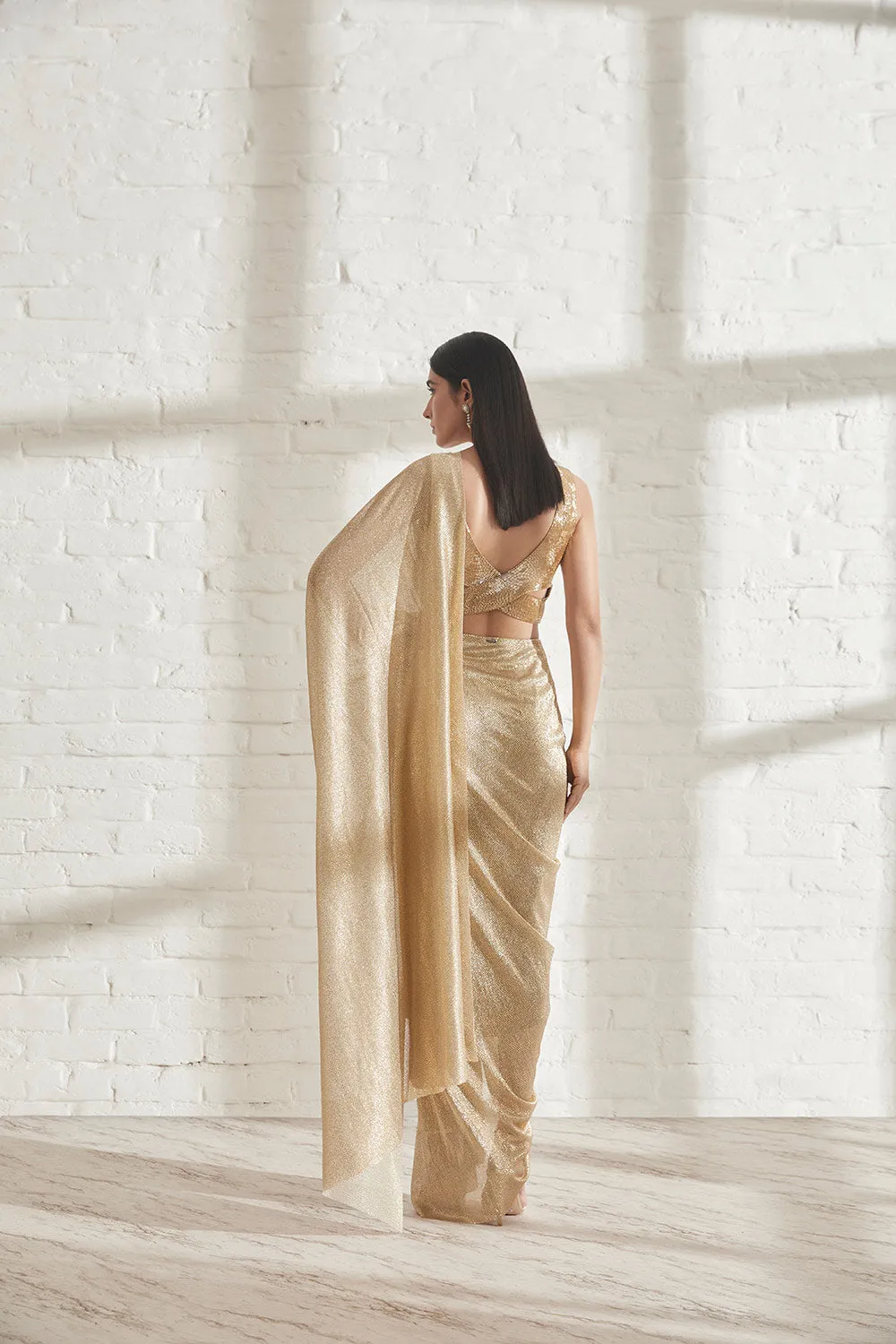 Galaxy Sari with Milkyway Crossover Top