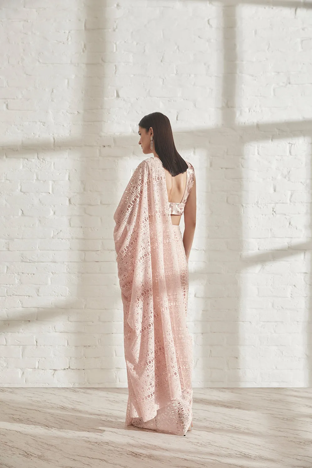 Godet Sari with AP Blouse