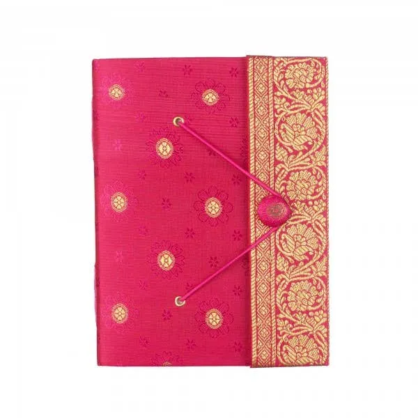 Handmade Sari Journal - Fabric Journal Notebook