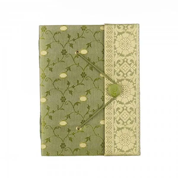 Handmade Sari Journal - Fabric Journal Notebook