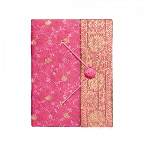 Handmade Sari Journal - Fabric Journal Notebook