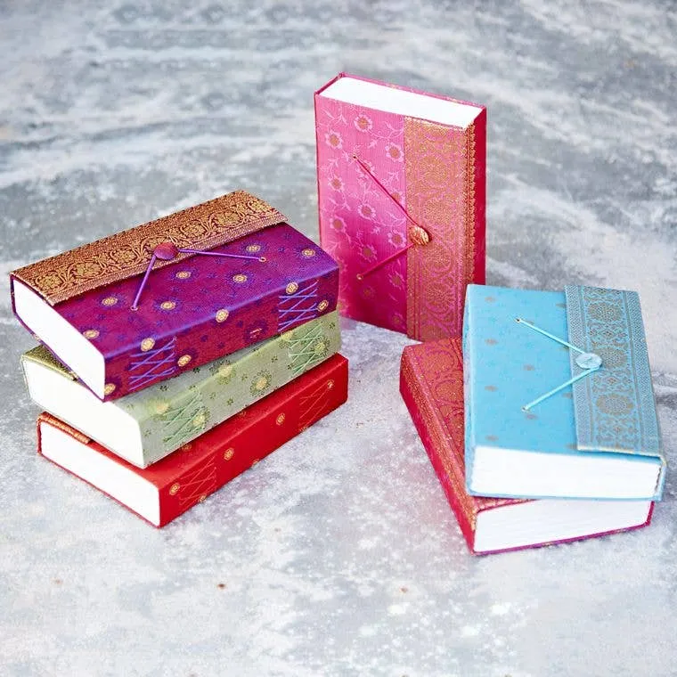 Handmade Sari Journal - Fabric Journal Notebook