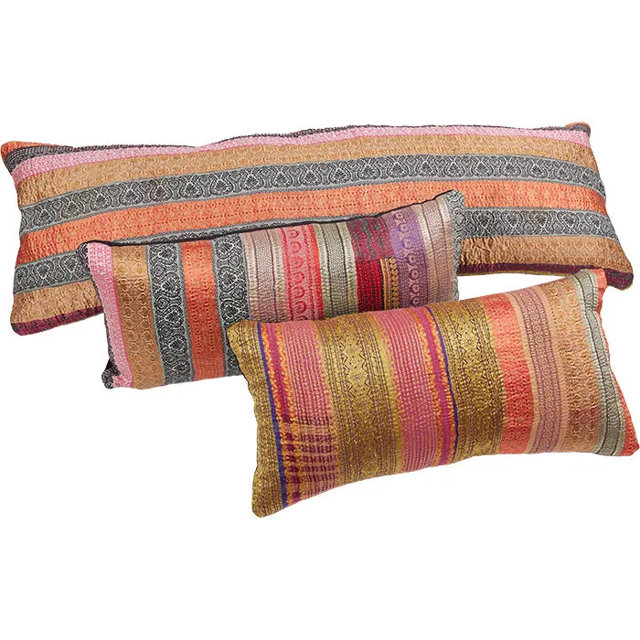 Indian Sari Trim<br />Pillow II