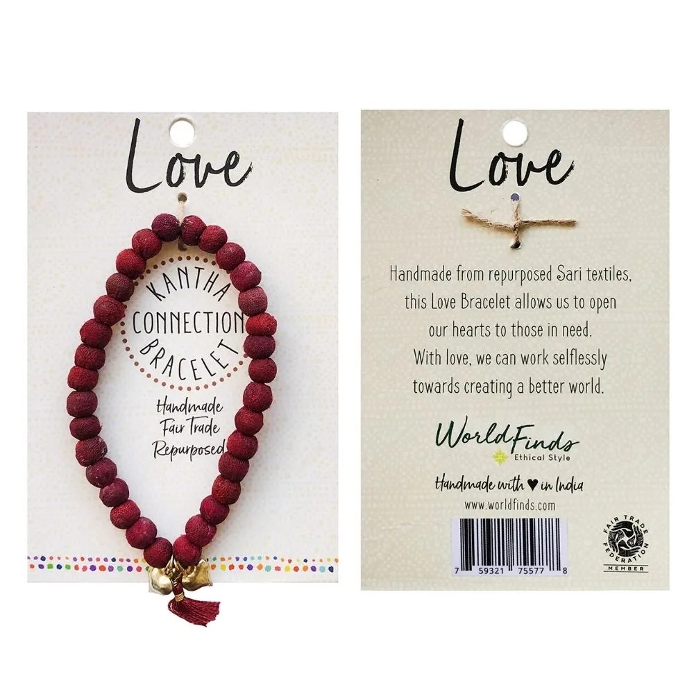 Kantha Connection Bracelet - Love