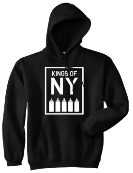 Kings Of NY Spray Can Graffiti Art Pullover Hoodie Hoody