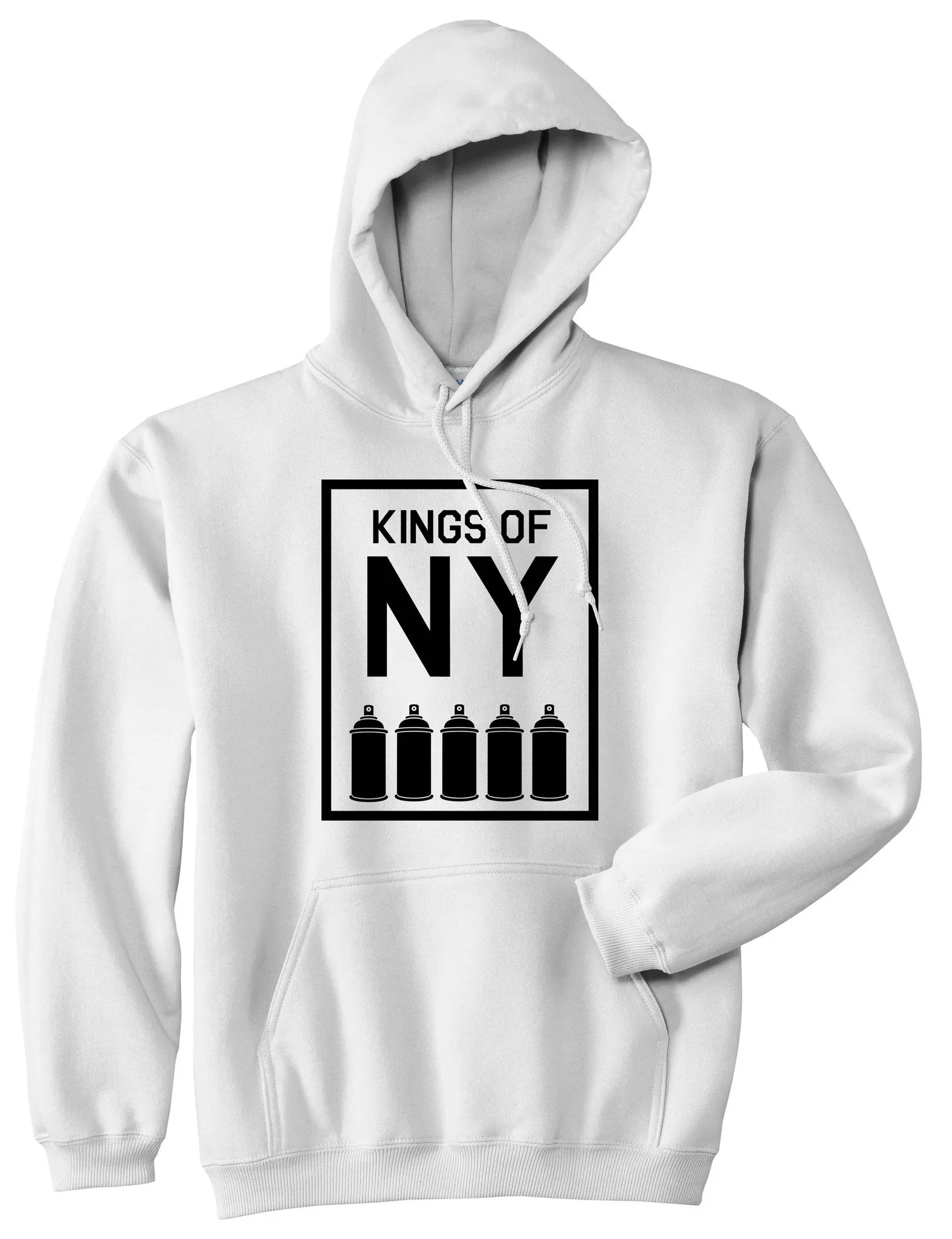 Kings Of NY Spray Can Graffiti Art Pullover Hoodie Hoody