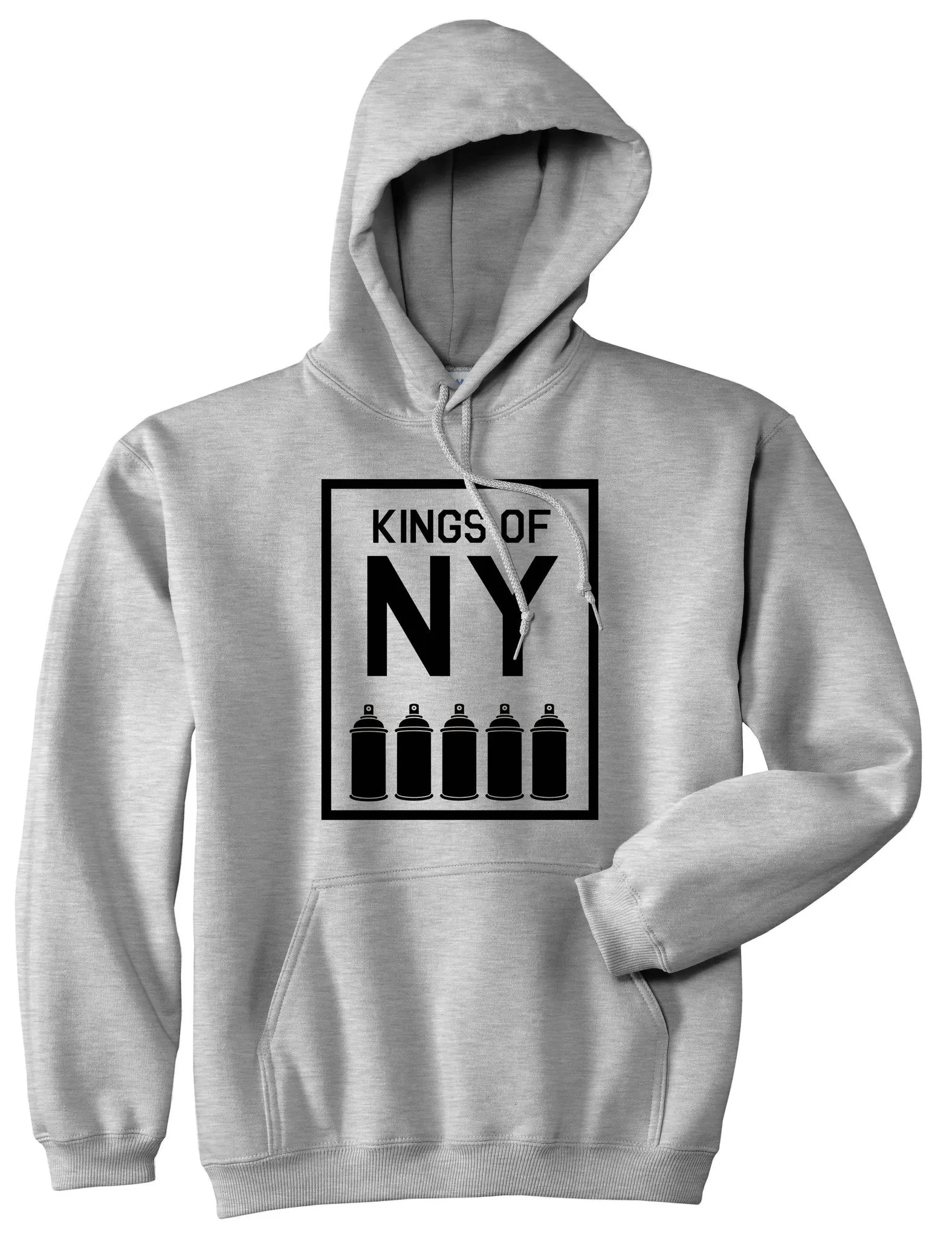 Kings Of NY Spray Can Graffiti Art Pullover Hoodie Hoody