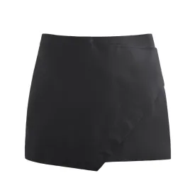 Leather Paneled Mini Skirt