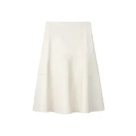 Leather Short Skirt- Ivory