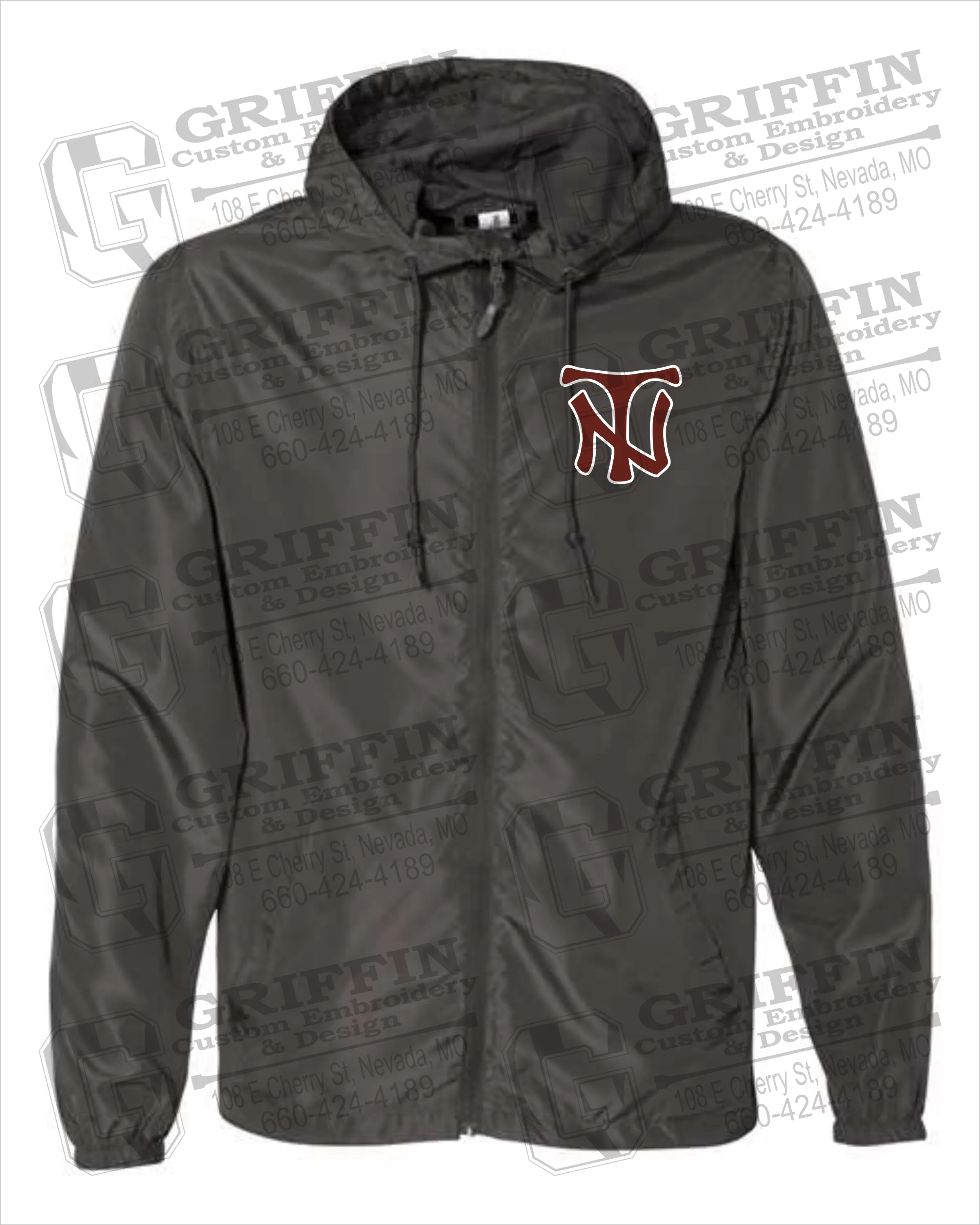 Lightweight Windbreaker - Nevada Tigers NT Logo