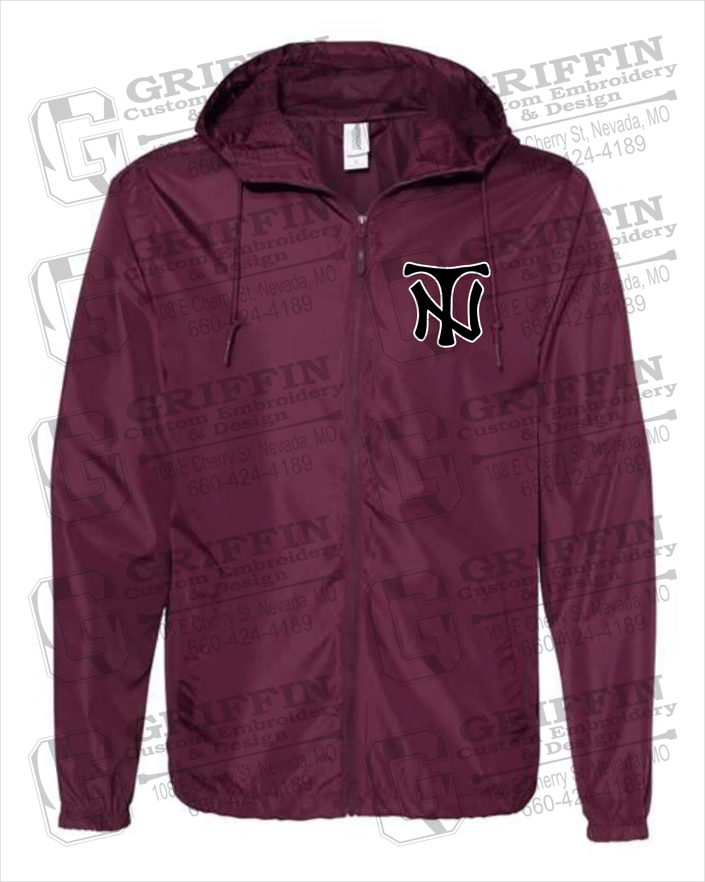 Lightweight Windbreaker - Nevada Tigers NT Logo