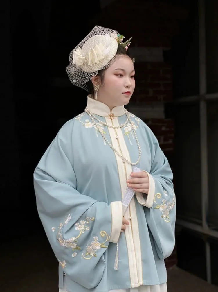 Liling Hudie 立领蝴蝶 Butterfly Standing Collar Plus Sized Ming Shirt