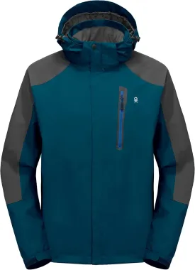 Little Donkey Andy Men's Waterproof Rain Jacket Outdoor Lightweight Hooded Raincoat for Hiking Golf Travel Fishing
