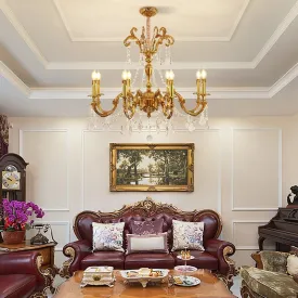 Magnifique - European Style Rococo Light Brass Pendant Lamp Led Light Fixtures