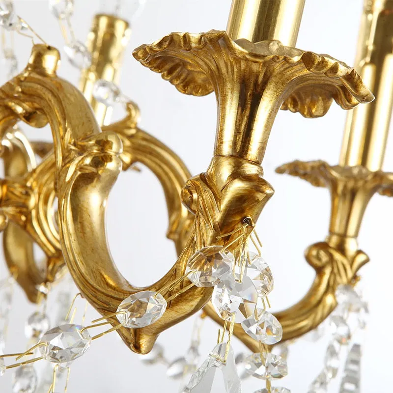 Magnifique - European Style Rococo Light Brass Pendant Lamp Led Light Fixtures