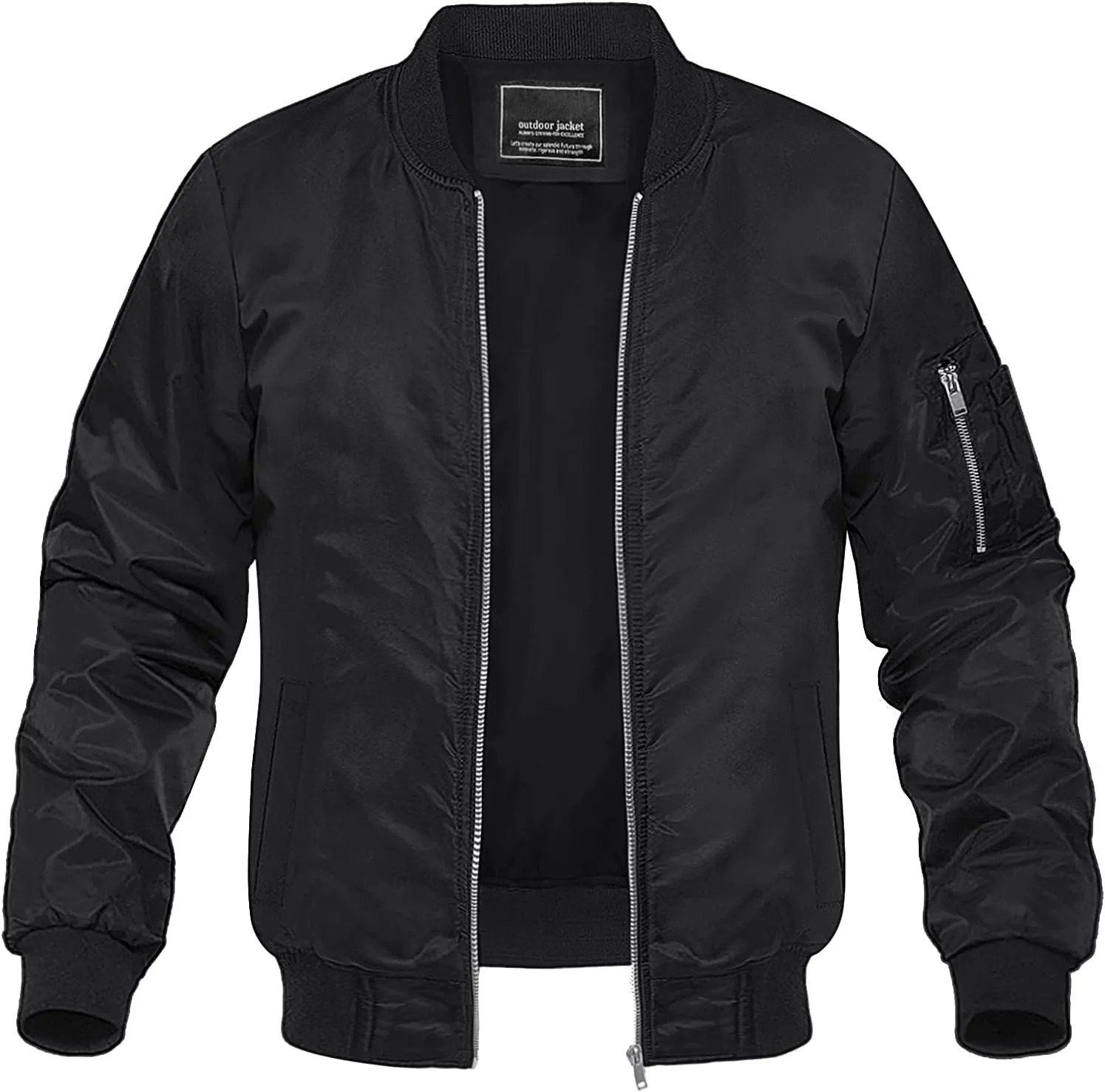 MAGNIVIT Men's Lightweight Bomber Jacket Windbreaker Casual Fall Spring Outdoor Coat