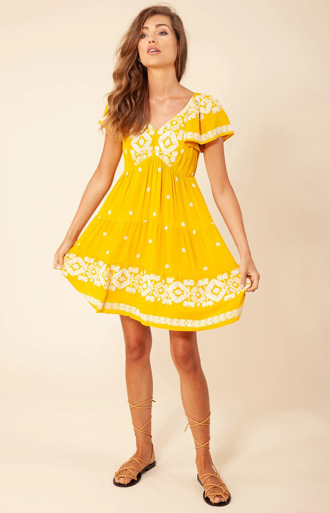 Mena Embroidered Dress