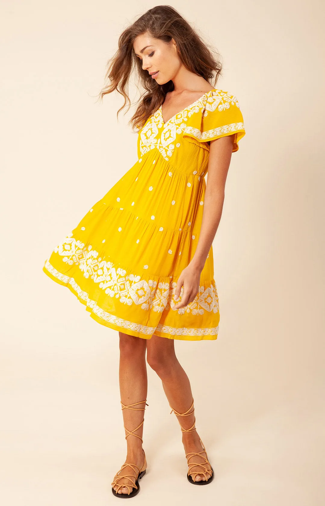 Mena Embroidered Dress