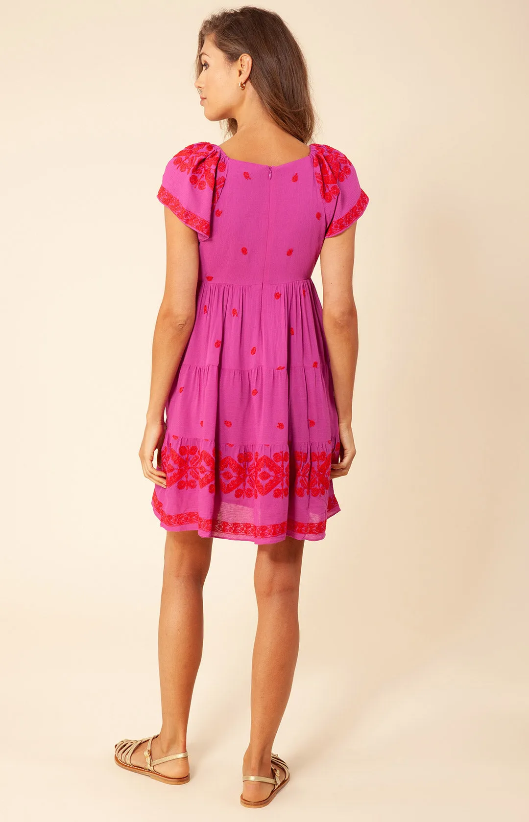Mena Embroidered Dress