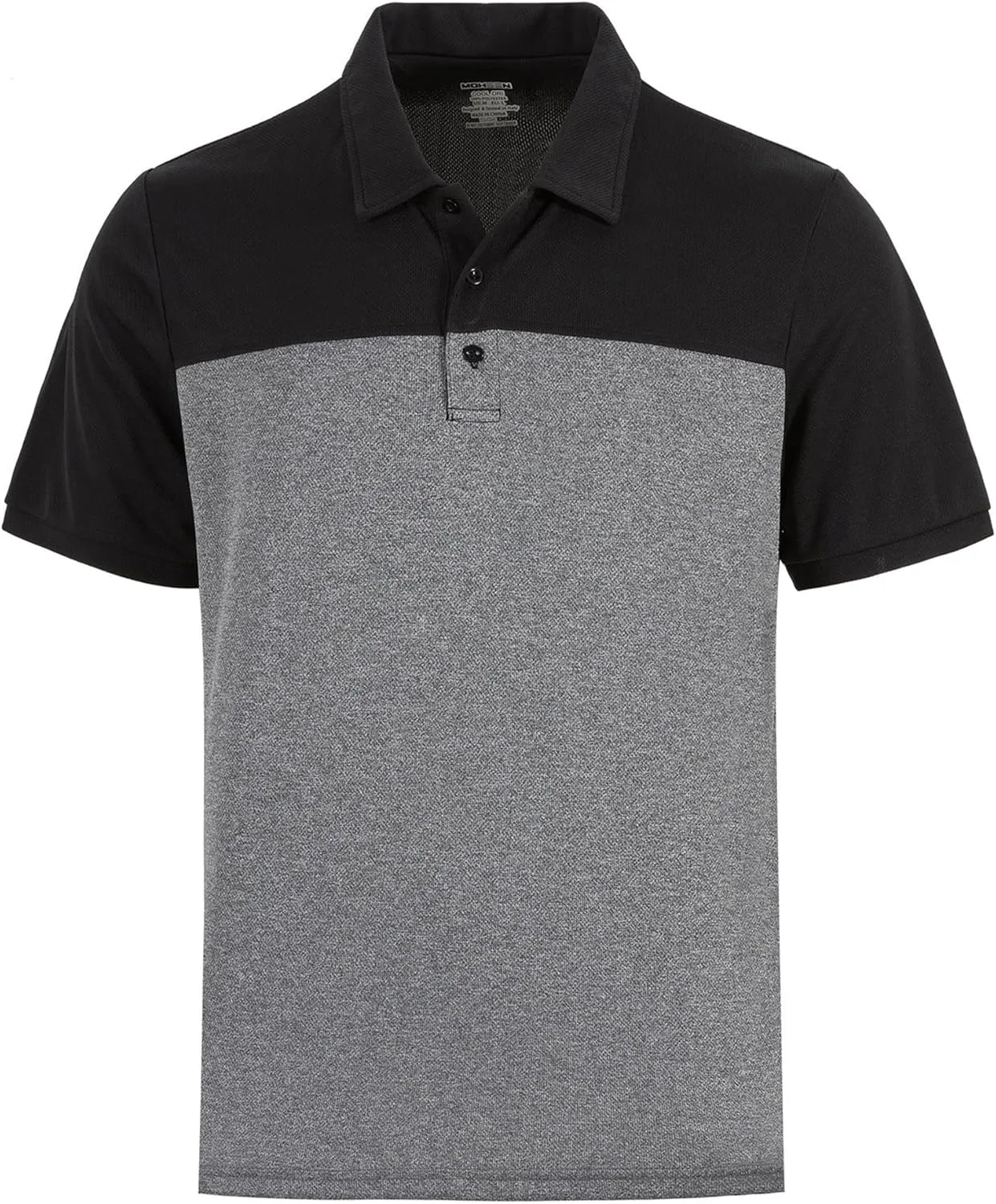 Men's Casual Short Sleeve Moisture Wicking Performance Golf Polo Contrast Color Patchwork Pique Shirts Tops