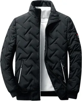 Men's Lightweight Puffer Winter Jacket Windproof Puffer Down Jackets Coats for Big and Tall Men Hiking Travel