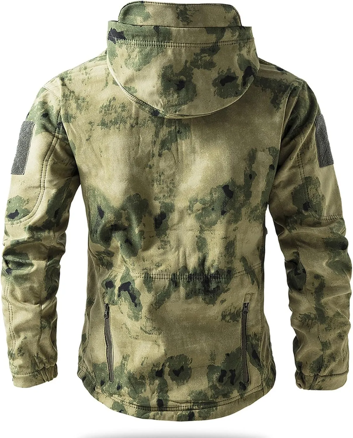 Men's Military Tactical Jackets Camouflage Softshell Fleece Fall Windbreaker Waterproof Outdoor Hooded Rain Coats