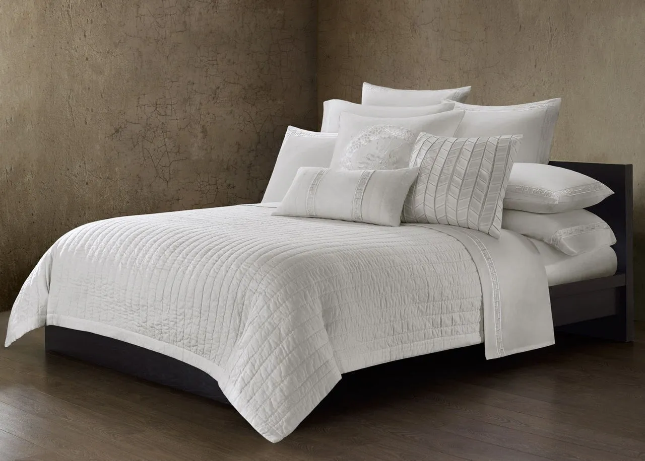 Ming Fretwork White/White Bedding
