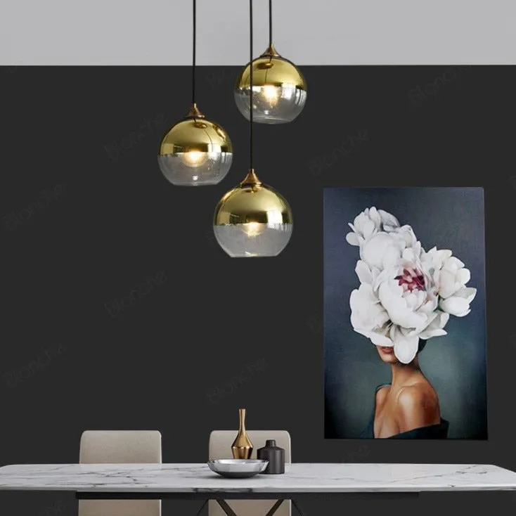 Modern Glass Pendant Light Nordic Fashion Hanging Lamp
