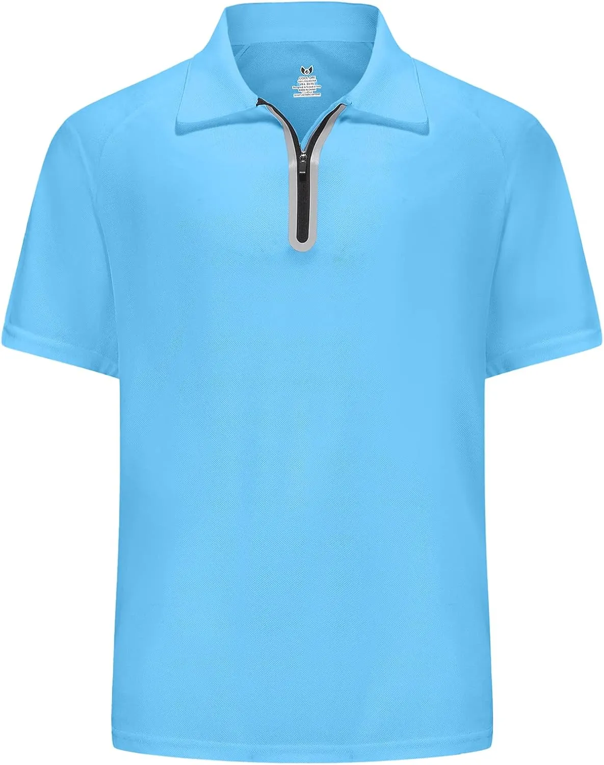 MOHEEN Golf Shirts for Men Lightweight Dry Fit Print Moisture Wicking Performance Short Sleeve Sports Polo Shirt