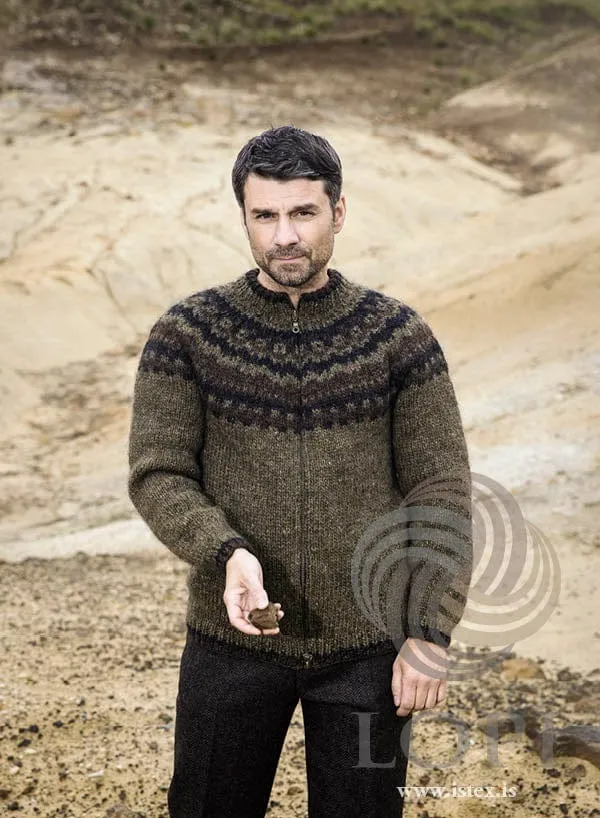 Moska  - Black Cardigan Knitting Kit