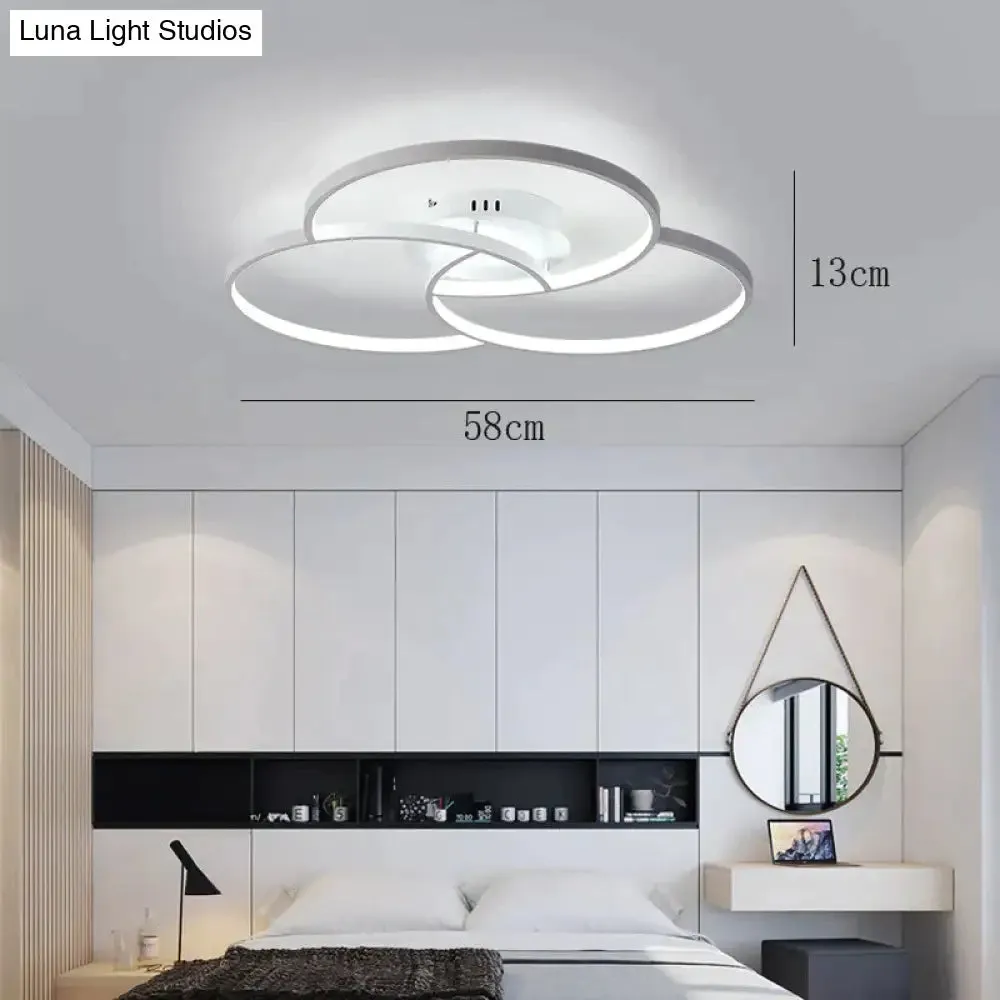 Nordic-Inspired LED Ceiling Lamp - Illuminate Your Living Room or Bedroom with Elegance and Style