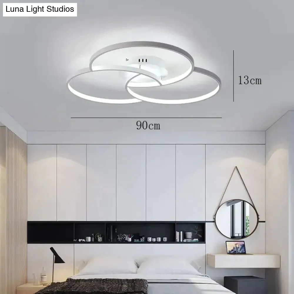 Nordic-Inspired LED Ceiling Lamp - Illuminate Your Living Room or Bedroom with Elegance and Style