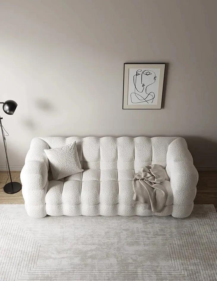 Nordic Marshmallow Bread Fabric Sofa