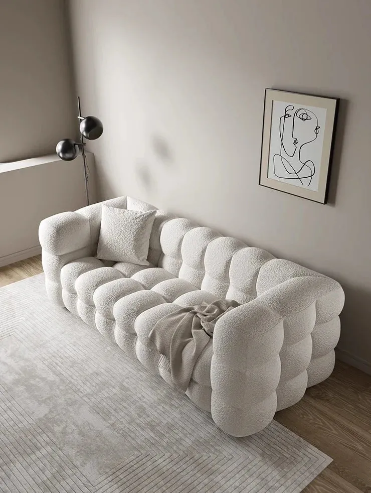 Nordic Marshmallow Bread Fabric Sofa